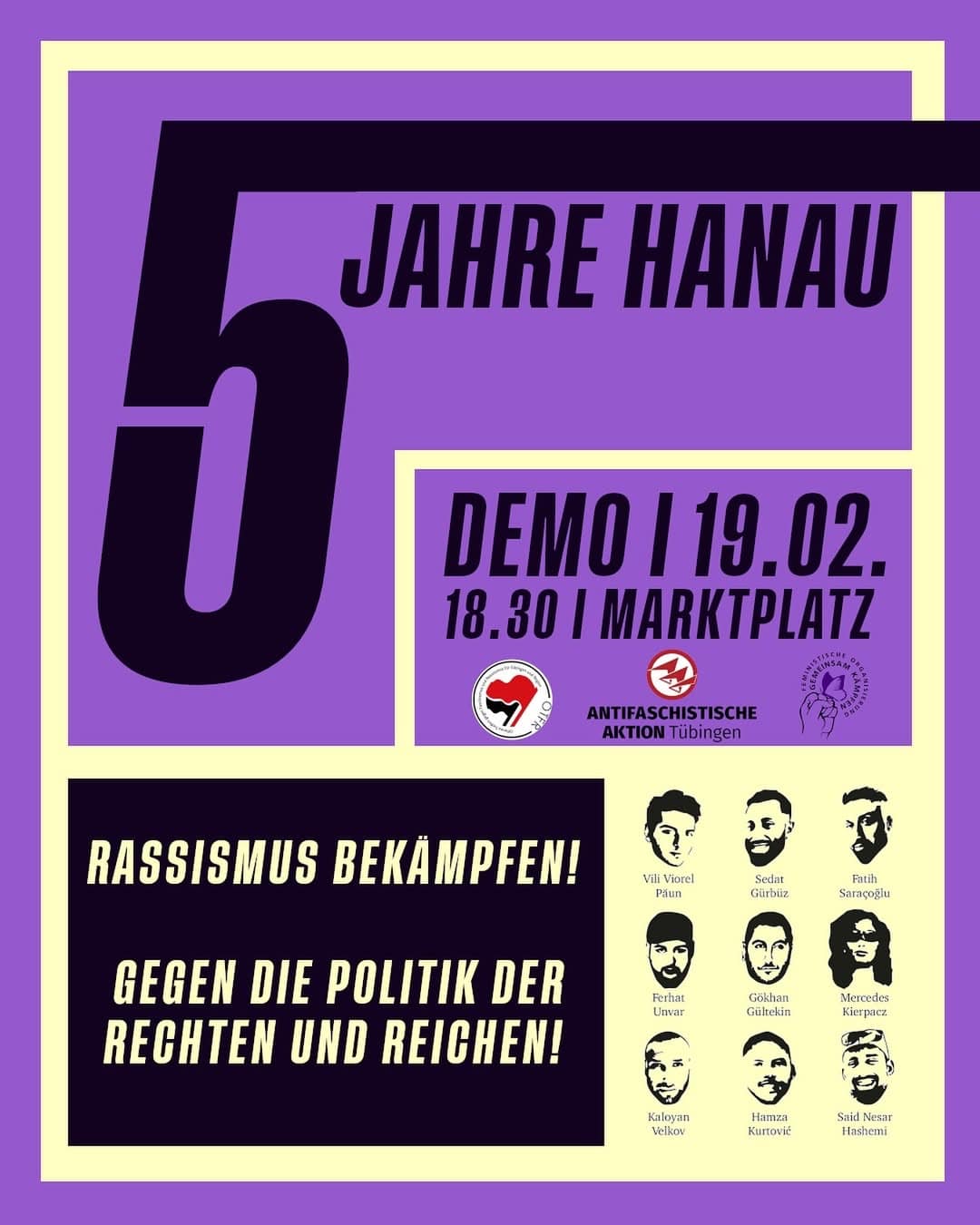 Tübingen 5 Jahre Hanau